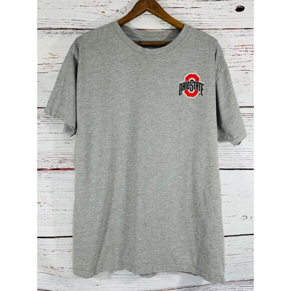 Ohio State Buckeyes Champion Gray T-Shirt XL Logo Front & Back OSU Go Bucks! - Picture 4 of 9